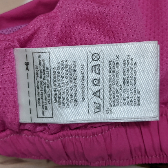 Adidas Aktiv Against Cancer Shorts Pink Womens Breast Cancer Awareness Climalite - Picture 9 of 11